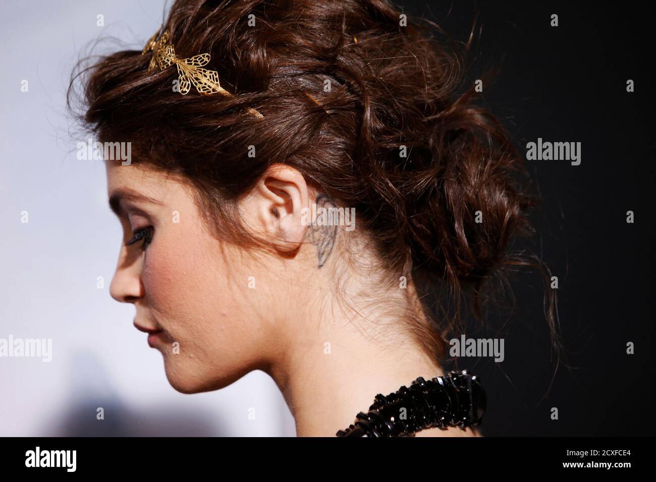 Tattoo behind ear hi-res stock photography and images - Alamy