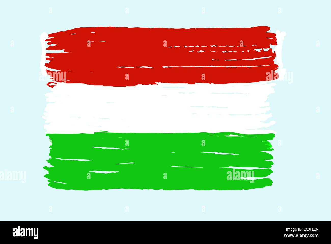 Hungary's national flag. Vector illustration Stock Vector