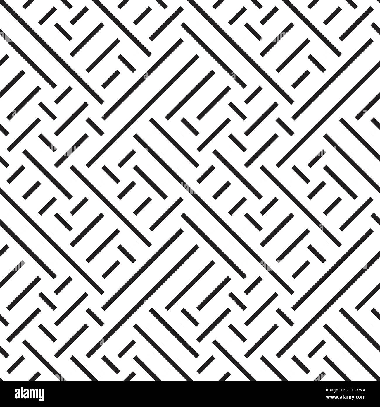 Seamless pattern with oblique black segments Stock Vector