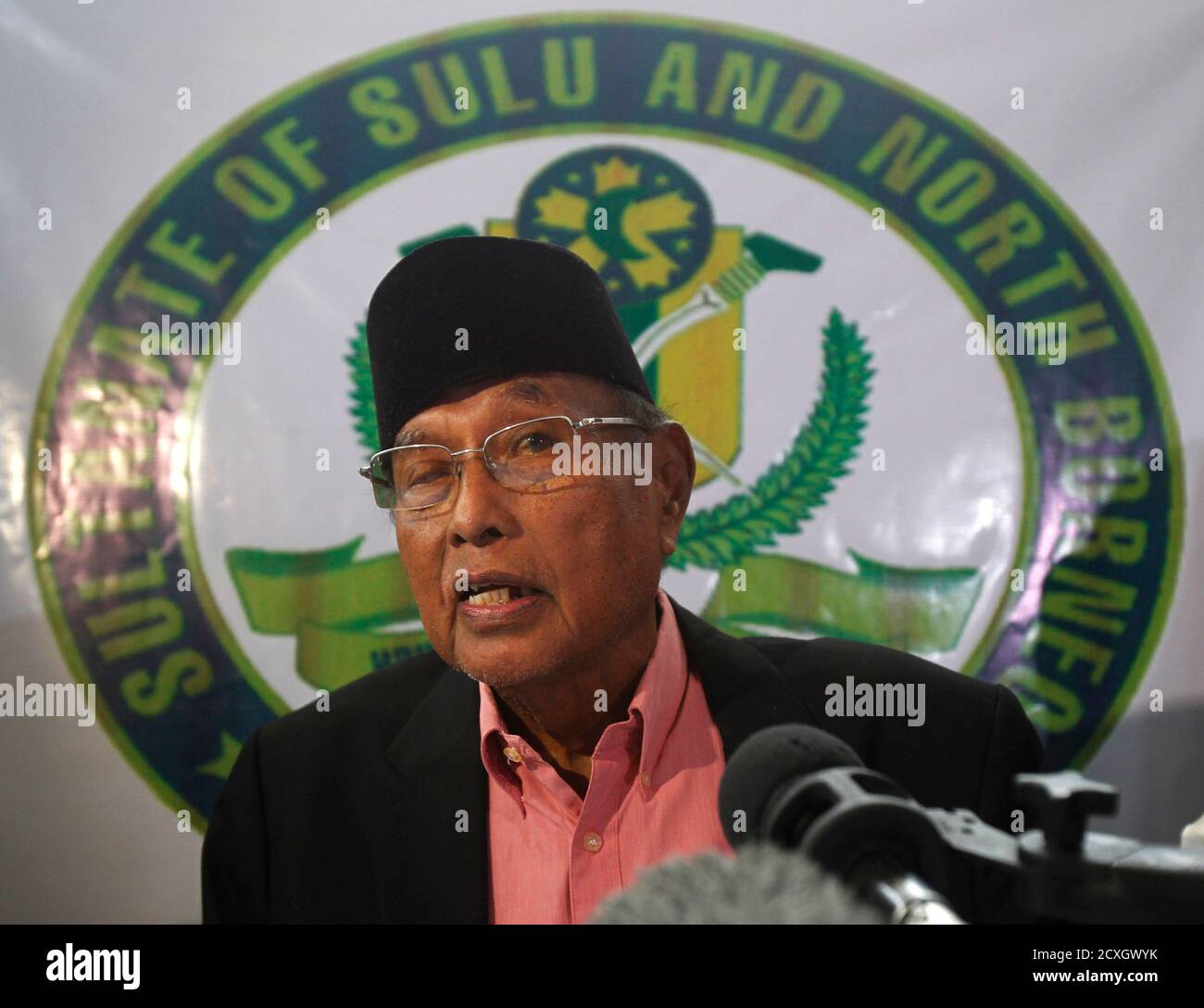 Former Sultan Of Sulu Jamalul Kiram Iii Answers Questions During A News Conference Inside His Residence At Maharlika Village Taguig City South Of Manila February 26 2013 President Benigno Aquino On Tuesday