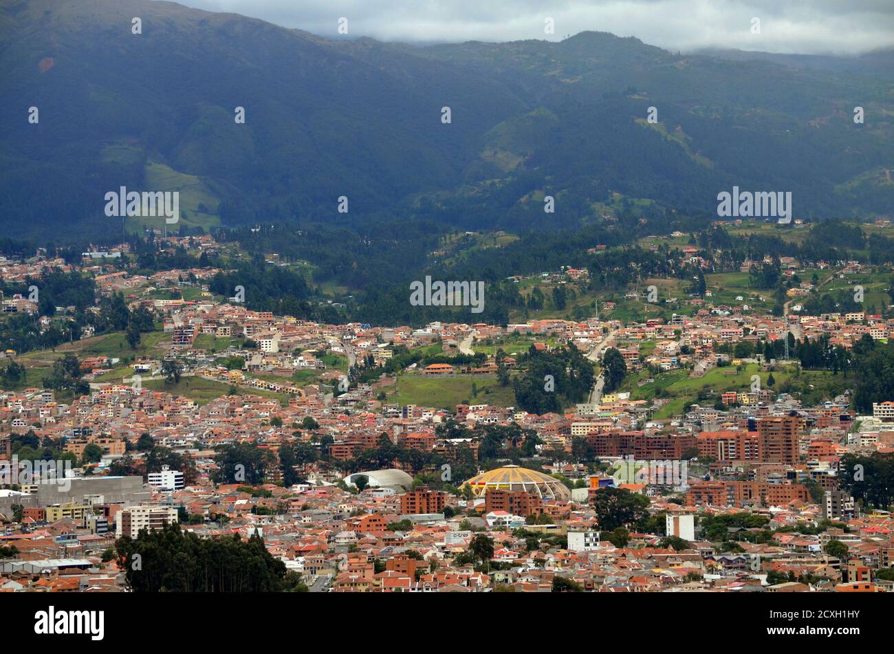 Cuenca, Ecuador Panoramic view from Mirador de Turi Stock Photo Alamy