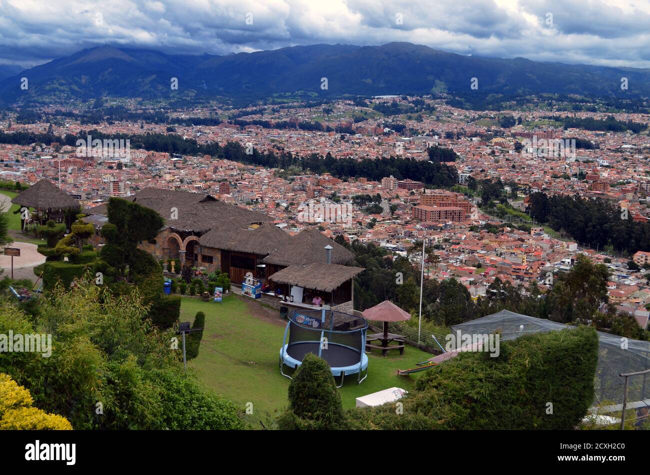 Cuenca, Ecuador - Panoramic view from Mirador de Turi Stock Photo - Alamy