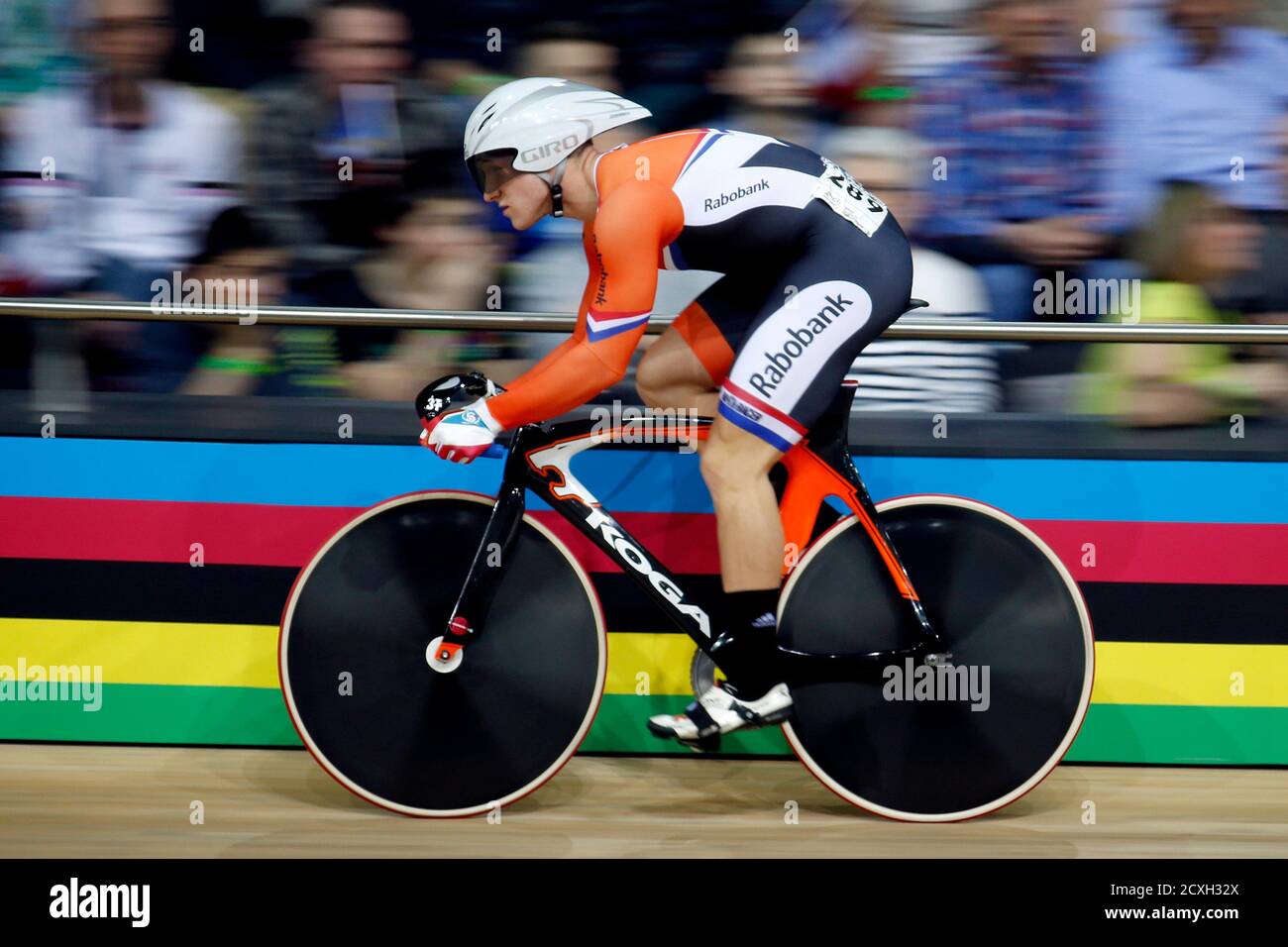 Jeffrey Hoogland Of The Netherlands Competes In The Men S Sprint Qualifying Event At The Uci Track Cycling World Cup In Saint Quentin En Yvelines Near Paris February 21 2015 Reuters Charles Platiau France Tags Sport