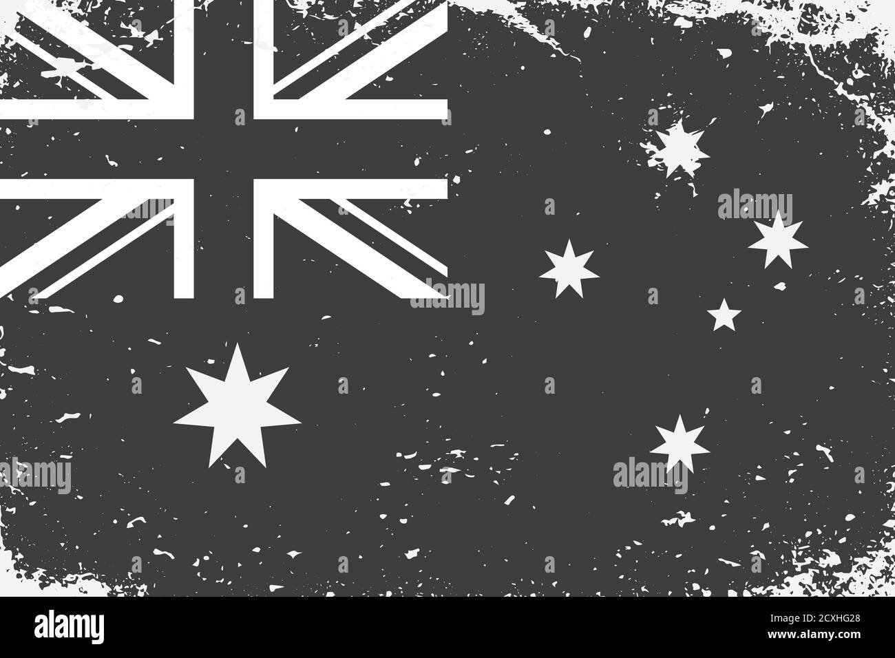 Australia flag Black and White Stock Photos & Images - Alamy