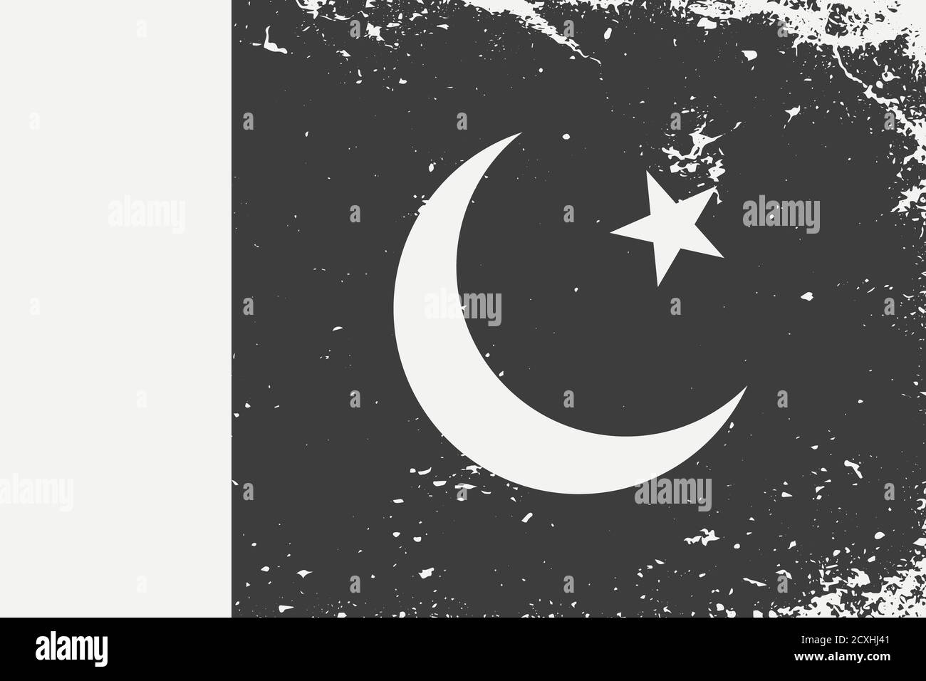 Pakistan flag icon in black outline flat design. Independence day or  National day holiday concept Stock Vector Image & Art - Alamy