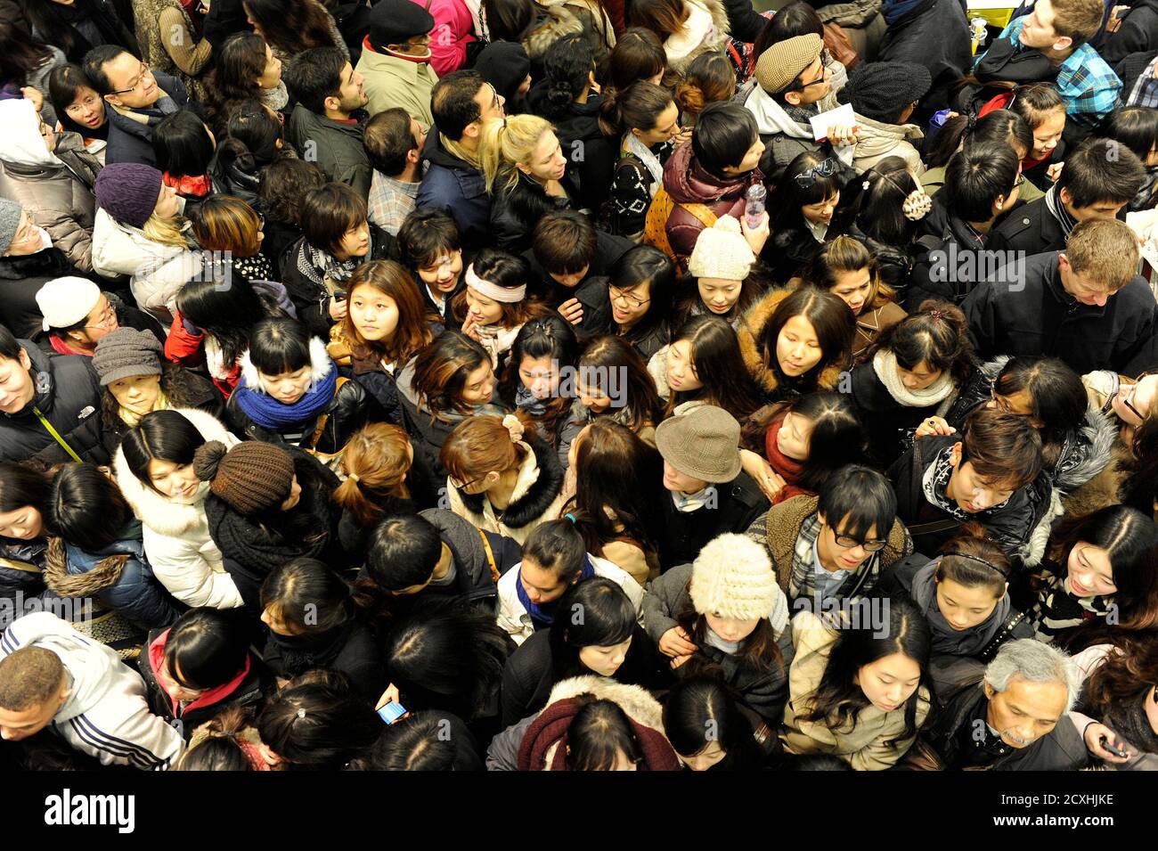 Crowds Of Shoppers Gather In Selfridges Department Store During The Boxing Day Sale In Oxford Street