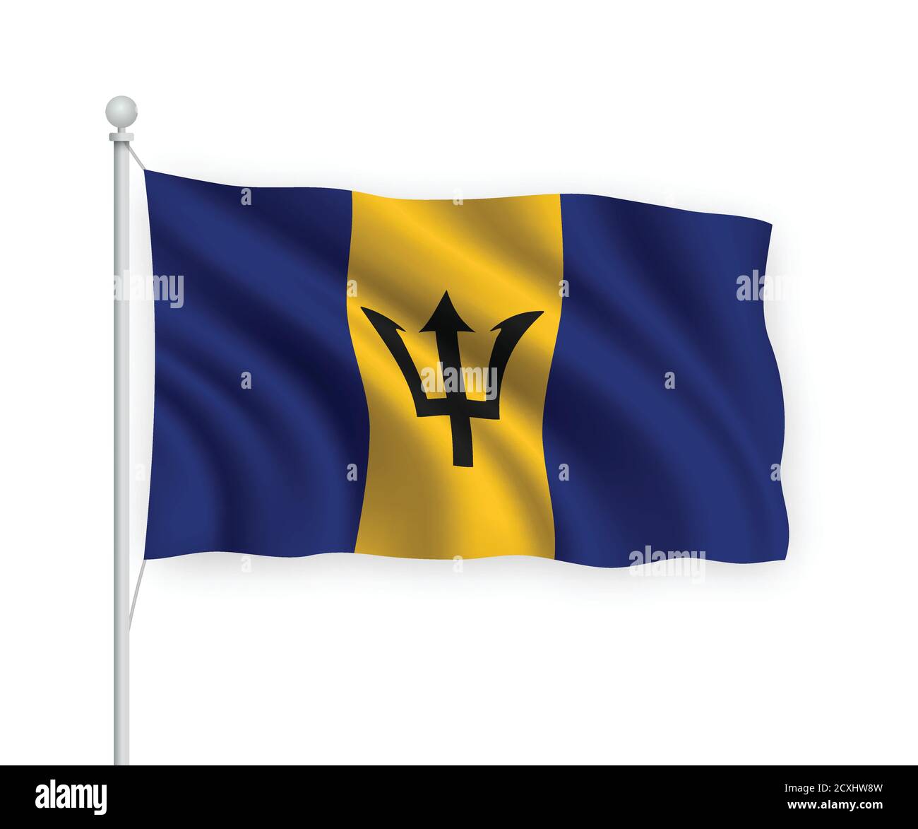 Flag barbados hi-res stock photography and images - Alamy