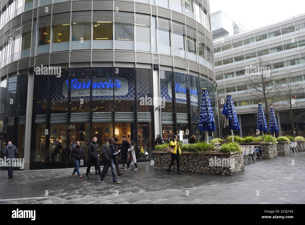 Carluccio's Spinningfields restaurant in the city centre of Manchester. May 2020 Italian restaurant chain Carluccio's is to permanently close its Spin Stock Photo