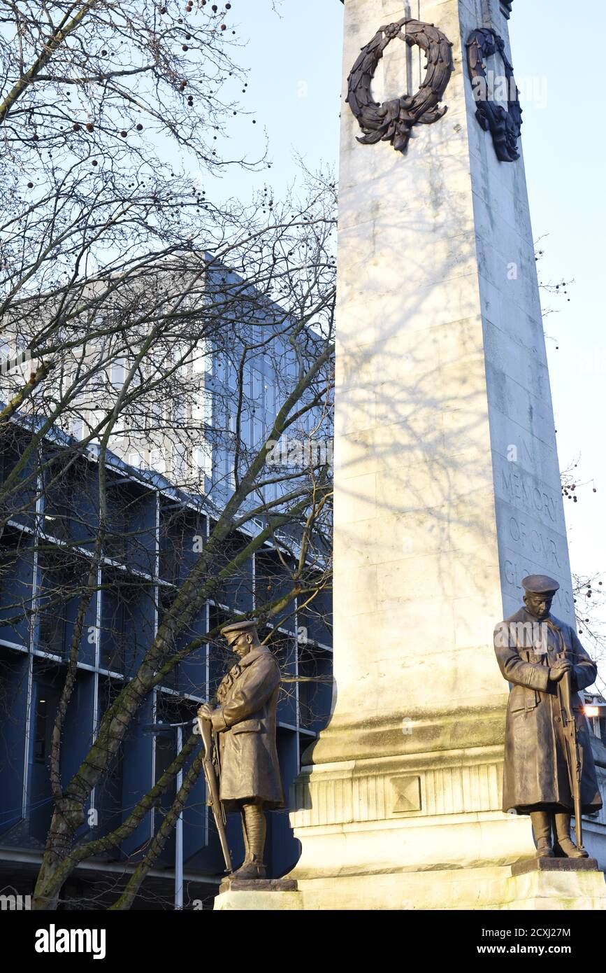 The London And North Western Railway War Memorial Is A First World War Memorial Outside Euston Railway Station In Central London England This Monume Stock Photo Alamy