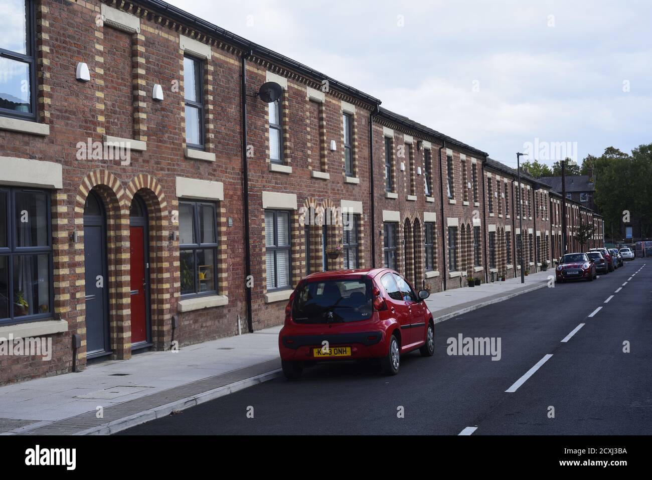 Redevelopemnt of The Welsh Streets residential area, Liverpool September 2020. The Welsh Streets won the Residential accolade at the RICS Awards Grand Stock Photo