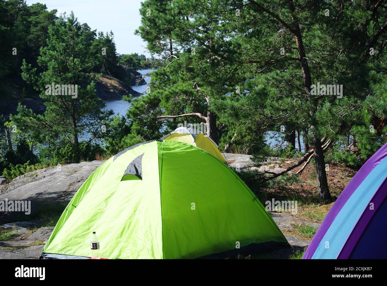 kirkkonummi Camping, Finland Stock Photo