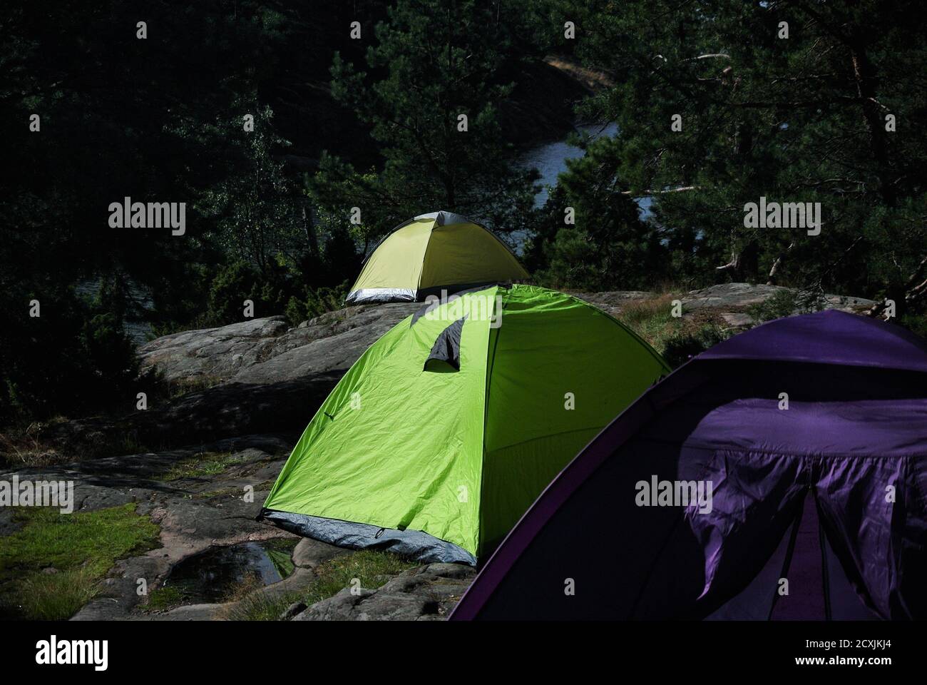 kirkkonummi Camping, Finland Stock Photo