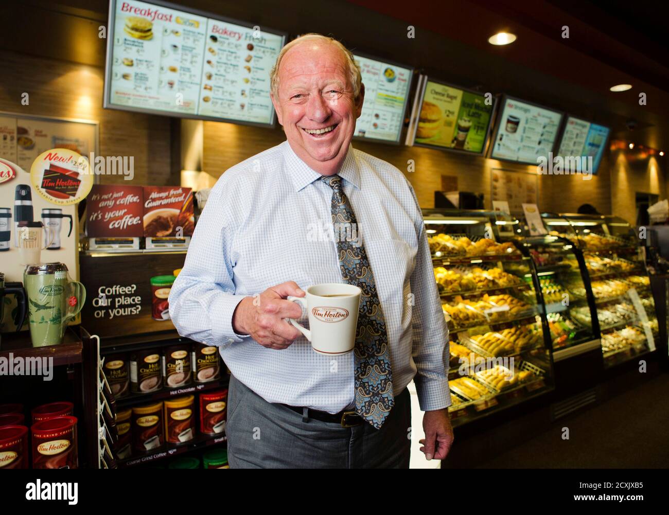 Tim Hortons Inc Interim Chief Executive Paul House Poses For A Portrait At A Tim Hortons Coffee Shop In Toronto July 12 2012 House Is Pushing For More Of Canada S Lunch Market