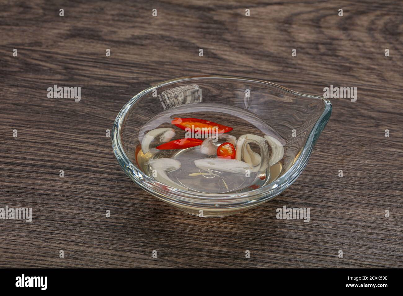 Vietnamese vinegar sauce with chili and garlic Stock Photo Alamy