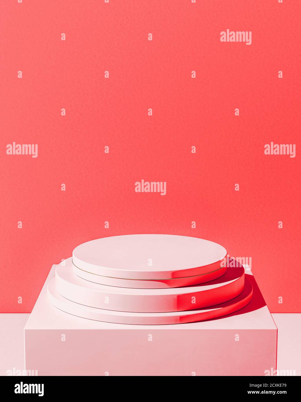 Blank Red Podium For Product Display Color Round Pedestal Placed On Square Pillar 3d Shaded Light From Top Pink Color Gradient In Background Stock Photo Alamy Blank Red Podium For Product Display Color Round Pedestal Placed On Square Pillar 3d Shaded Light From Top Pink Color Gradient In Background Stock Photo Alamy
