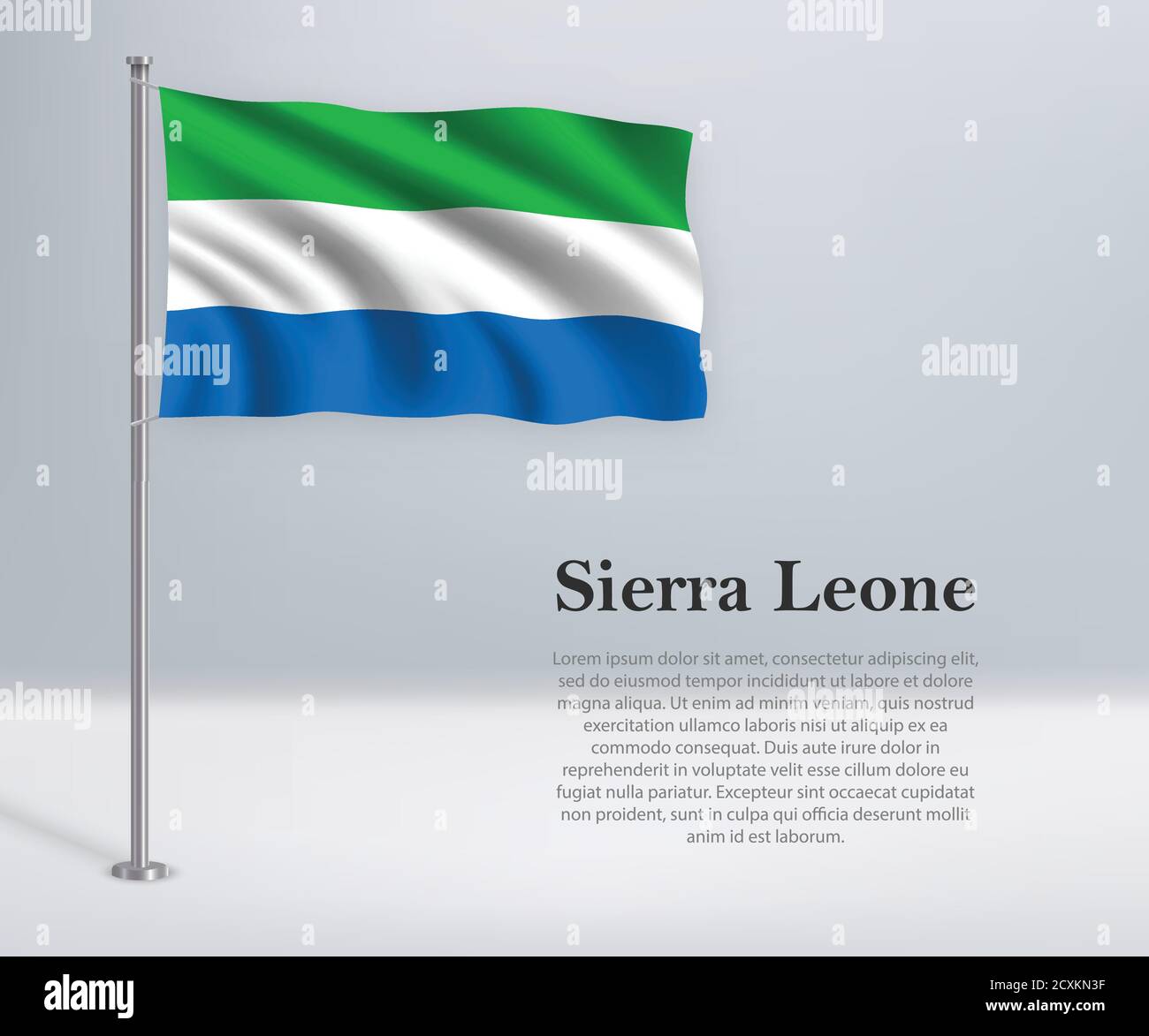 Flag of sierra leone hi-res stock photography and images - Alamy