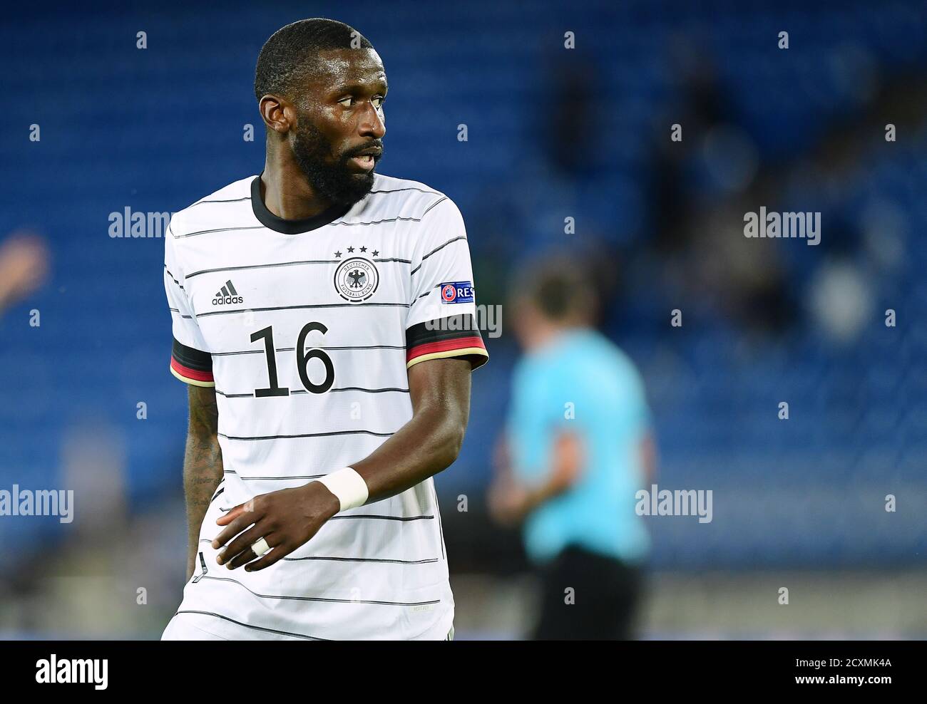 Antonio Ruediger (Deutschland)  Basel, 06.09.2020, Fussball, UEFA Nations League, Gruppenphase, Schweiz - Deutschland © Peter Schatz / Alamy Live News /Valeria Witters/Witters/Pool   UEFA regulations prohibit any use of photographs as image sequences and/or quasi-video. Editorial use only National and international news-agencies out. Stock Photo