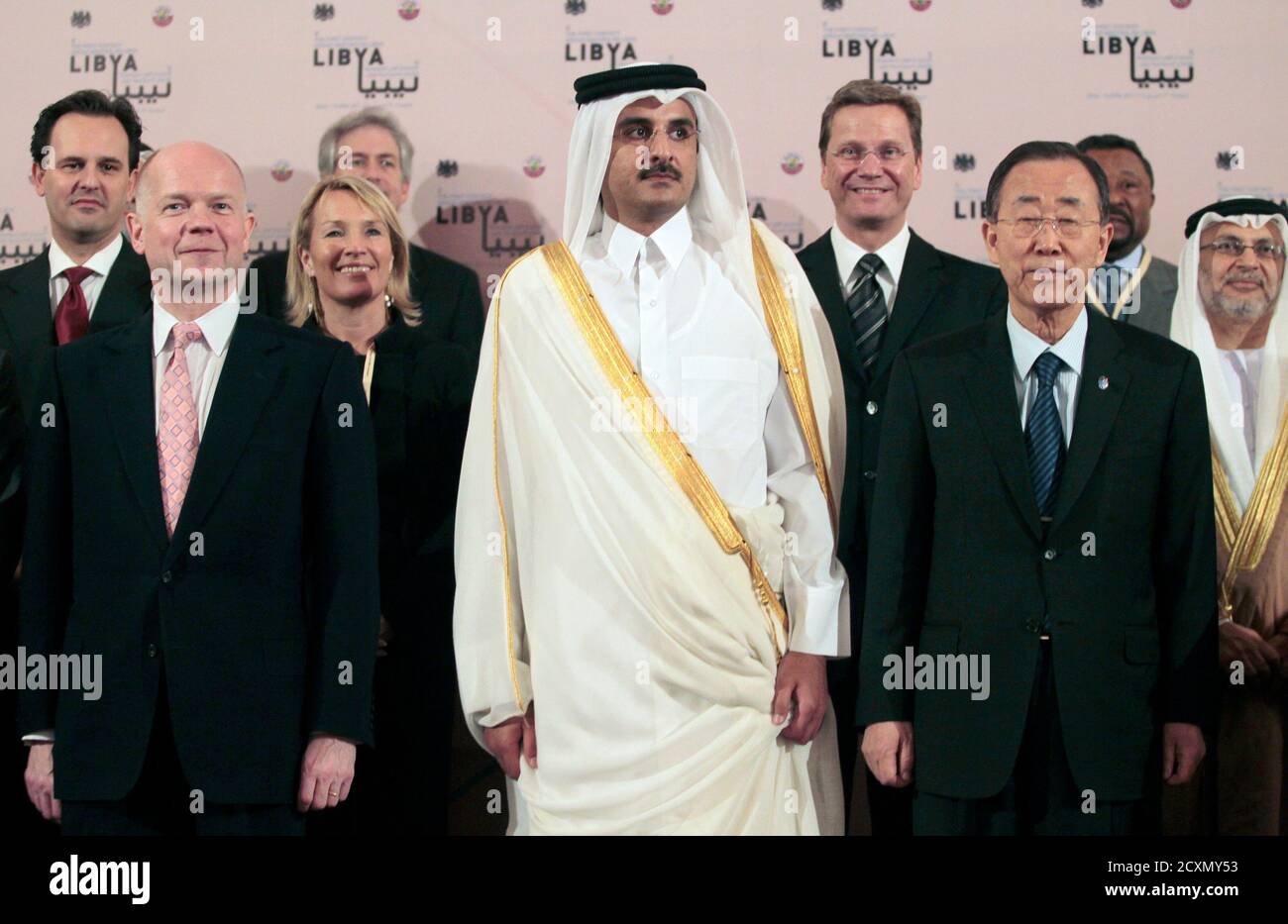 Tamim Rasheed Libya Crown prince qatar sheikh tamim hi-res stock photography and images - Alamy