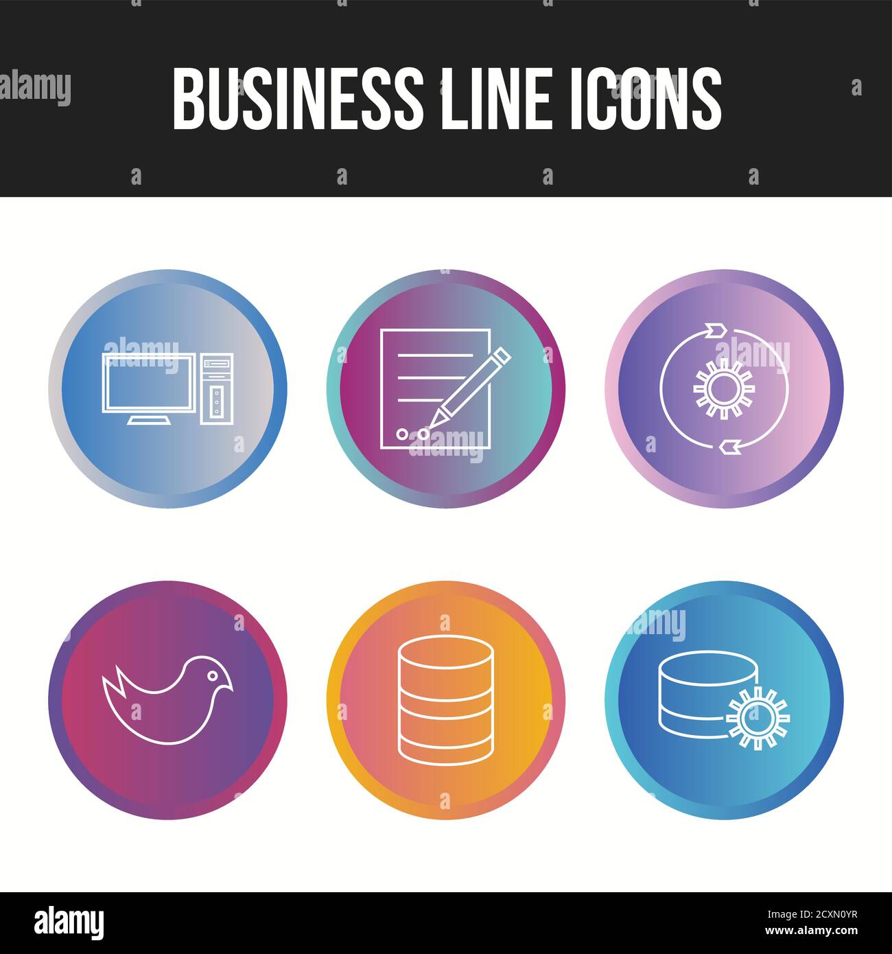Beautiful Business icons for commercial use Stock Vector Image & Art ...