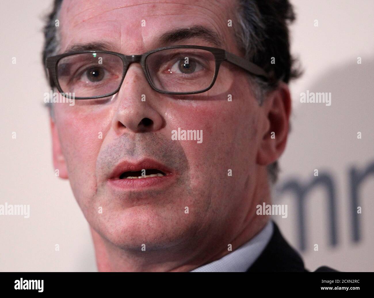 Pierre Barbe, President Trading and Shipping of TOTSA Total Oil Trading SA,  addresse the first Global Commodities Summit in Lausanne April 24, 2012.  REUTERS/Denis Balibouse (SWITZERLAND - Tags: BUSINESS COMMODITIES HEADSHOT  Stock