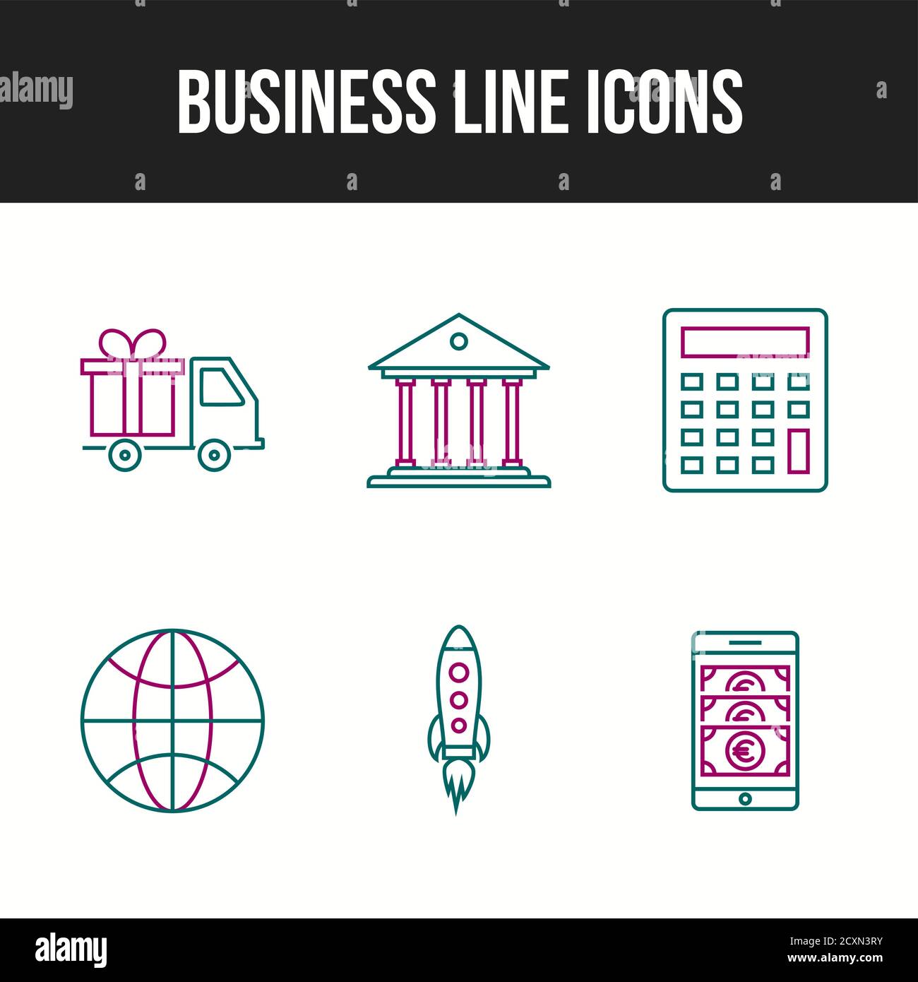 Business vector icons pack for personal and commercial use Stock Vector ...