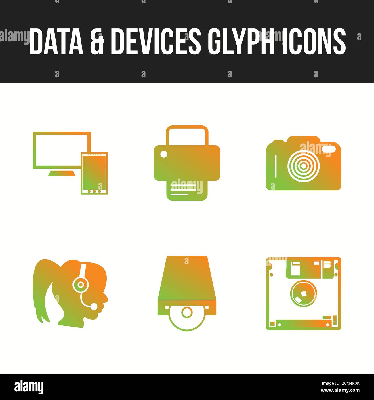 Unique Line vecor icon set of Data and devices icons Stock Vector Image ...