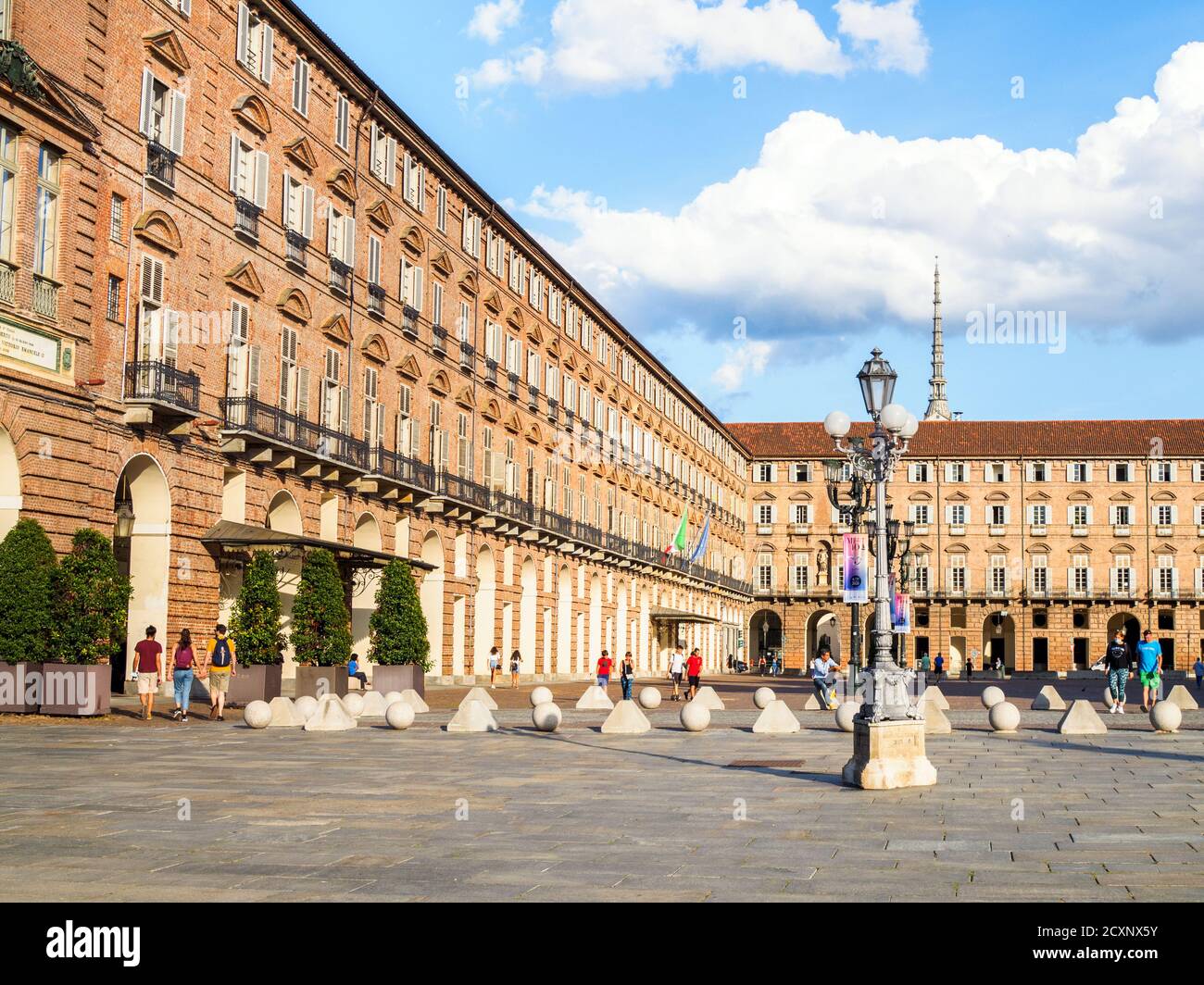 Piazza Castello - Turin, Italy Stock Photo
