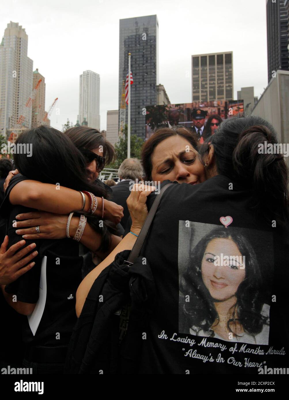 Family Members Of World Trade Center Attack Victim Manika Narula A 22 Year Old Cantor Fitzgerald Employee From Kings Park New York Hug And Cry During Ceremonies Marking The 10th Anniversary Of The 9 11 View on flag of honor. https www alamy com family members of world trade center attack victim manika narula a 22 year old cantor fitzgerald employee from kings park new york hug and cry during ceremonies marking the 10th anniversary of the 911 attacks on the world trade center in new york september 11 2011 reutersbrian snyder united states tags anniversary disaster image377883658 html