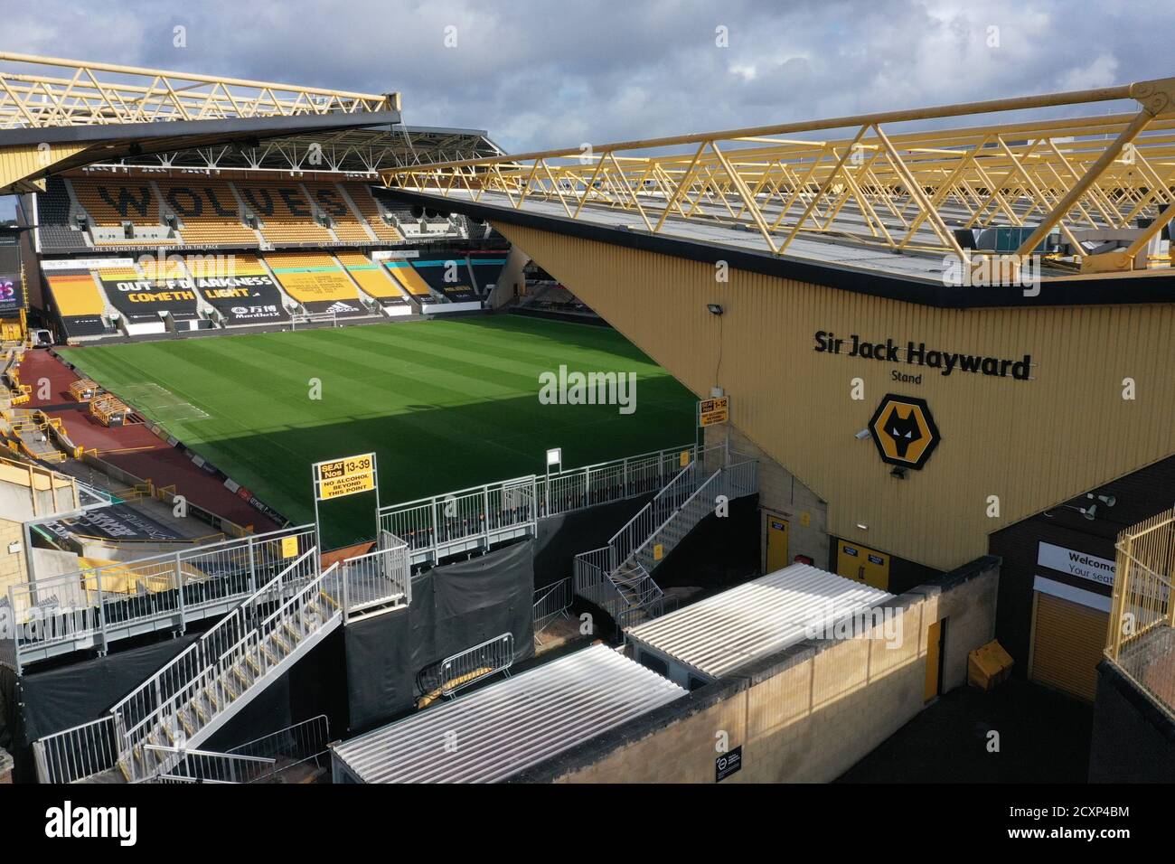An Aerial View Of Molineux Stadium Home Of Wolverhampton Wanderers In Wolverhampton Stock Photo Alamy