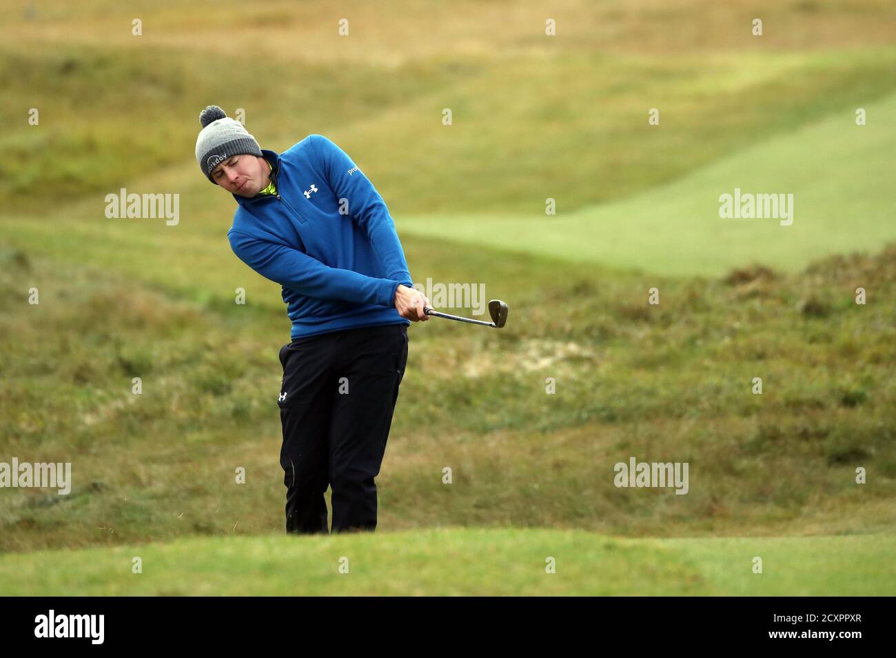 England's Matthew Fitzpatrick on the seventh during the first round of the Aberdeen Standard Investments Scottish Open at the The Renaissance Club, North Berwick. Stock Photo