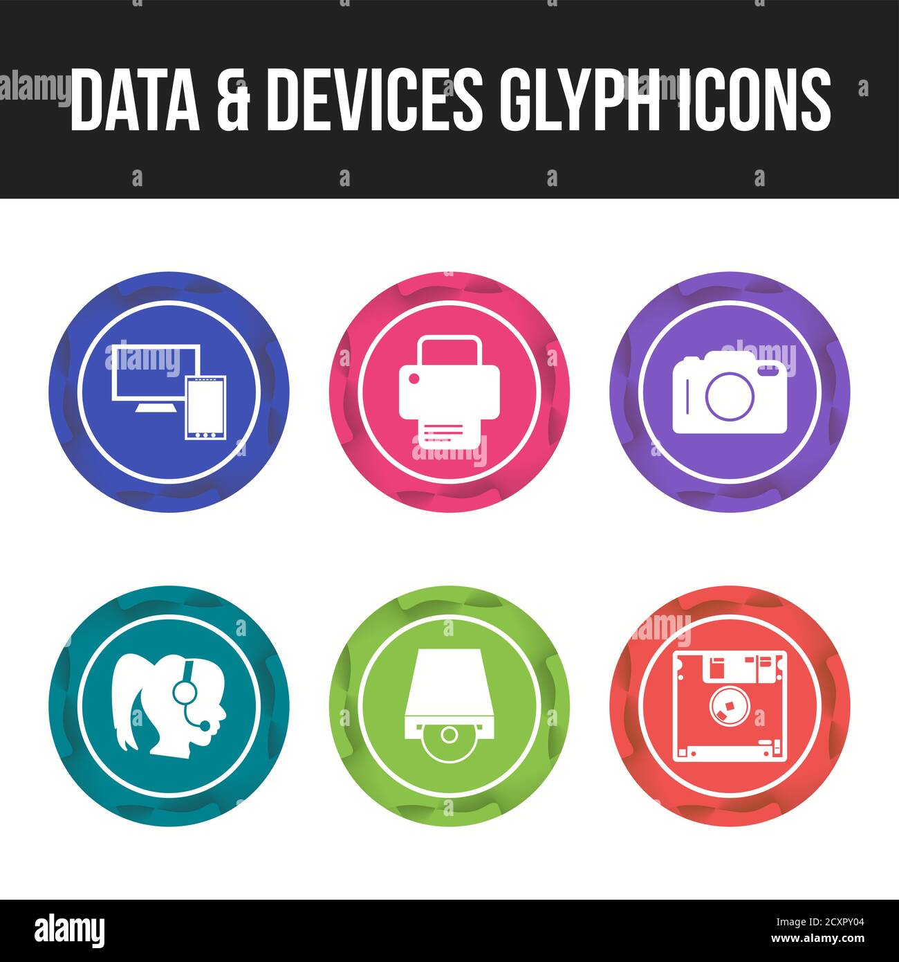 Unique Line vecor icon set of Data and devices icons Stock Vector Image ...