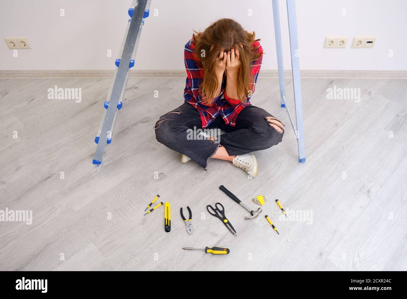 Crying construction hi-res stock photography and images - Alamy