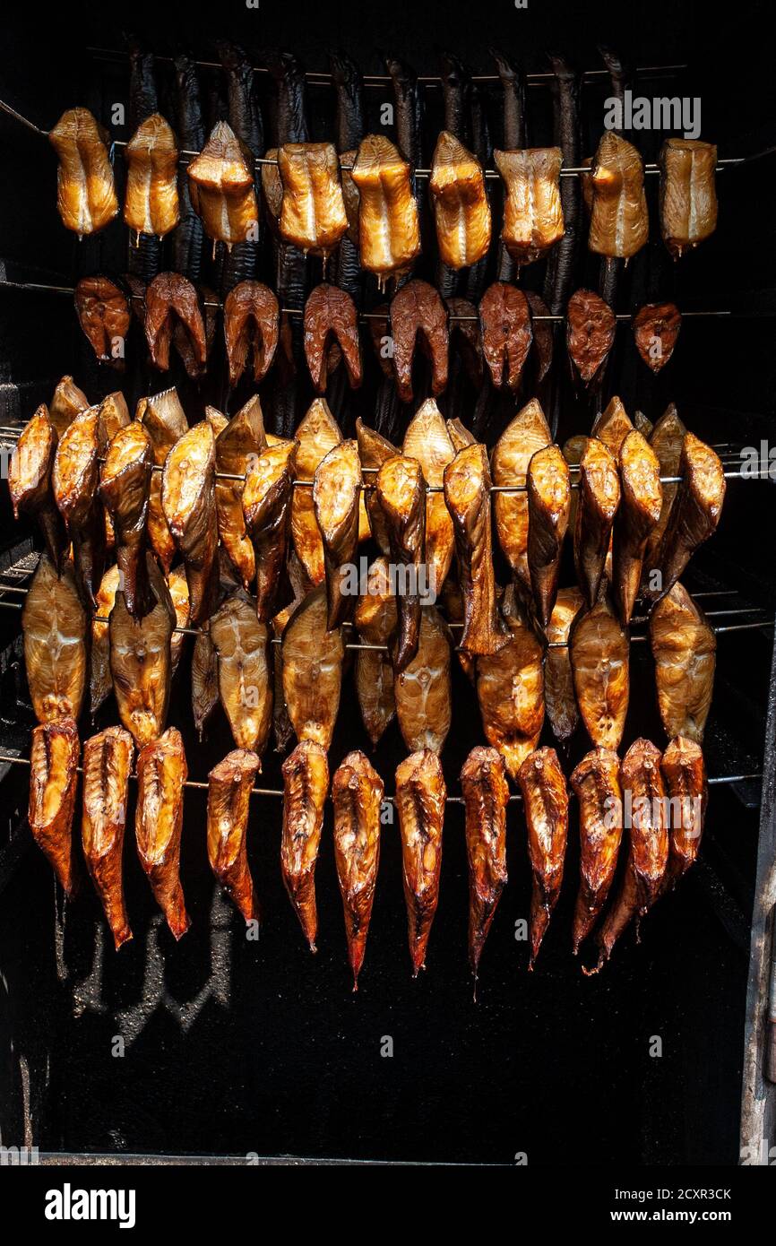 smoked fish in the oven Stock Photo Alamy
