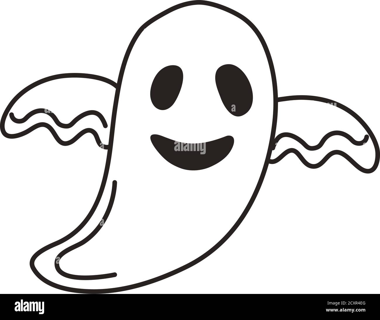 halloween ghost floating character icon 4161049 Vector Art at Vecteezy