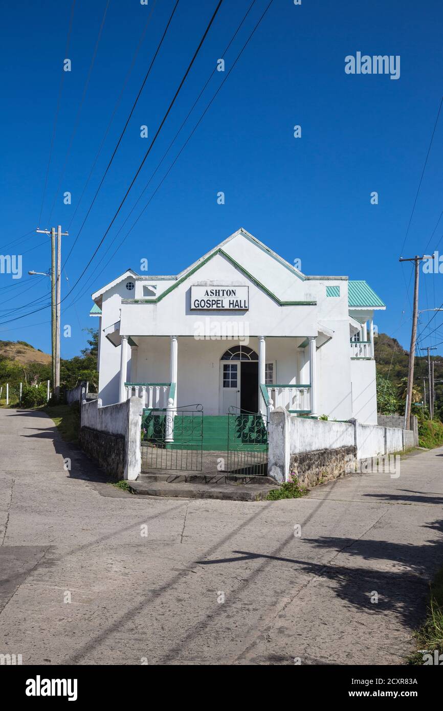 St Vincent and The Grenadines, Union Island, Ashton, Ashton gospel hall Stock Photo