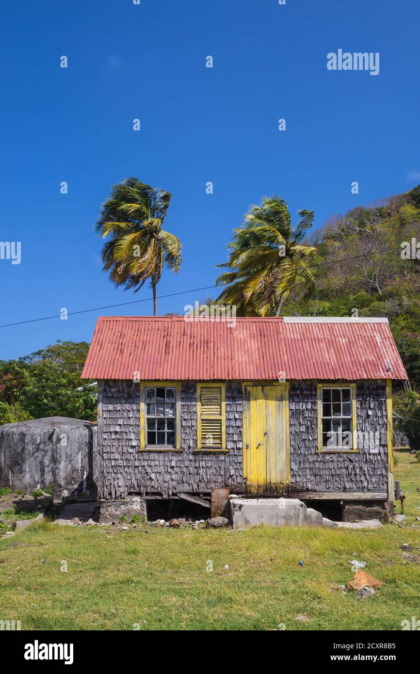 St Vincent and The Grenadines, Union Island, House in Ashton Stock ...