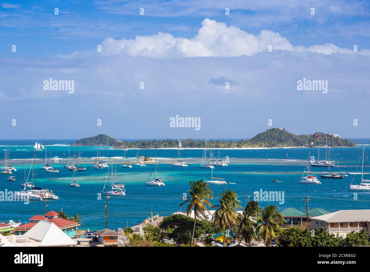 St Vincent and The Grenadines Union Island View of Clifton and