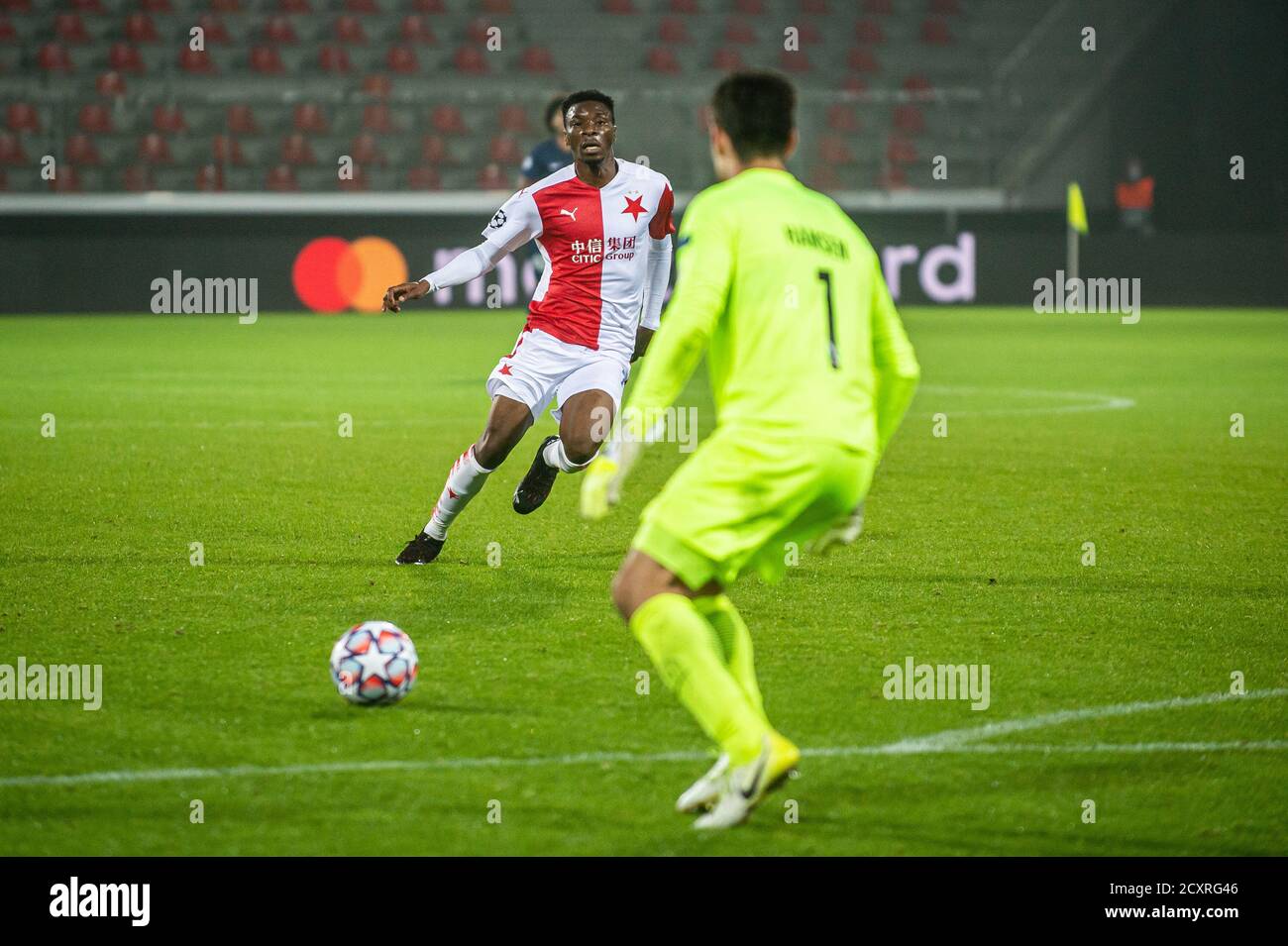 Ibrahim Traore (Slavia Praha) during the Uefa Champions League