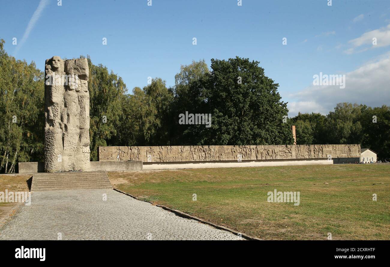 Sztutowo, Poland. 1st Oct, 2020. A view of the former Nazi German Stutthof death camp: monument. The Stutthof Museum in Sztutowo. Konzentrationslager Stutthof - former German Nazi concentration camp established in the annexed areas of the Free City of Gdansk, 36 km from Gdansk. It functioned during the Second World War, from September 2, 1939 to May 9, 1945. Credit: Damian Klamka/ZUMA Wire/Alamy Live News Stock Photo
