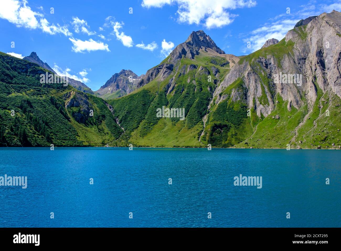 Artificial lake Morasco, Formazza valley, Italy Stock Photo