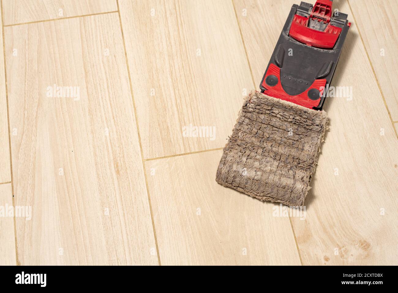 a very dirty rag for cleaning floors on a mop Stock Photo Alamy