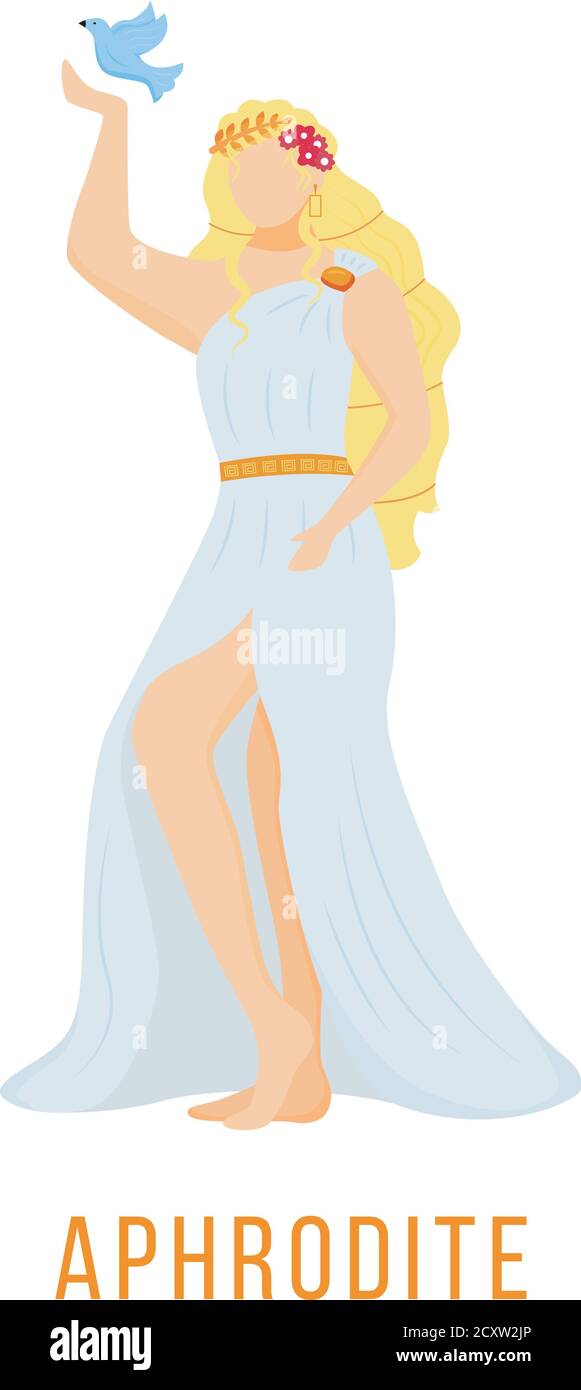 Aphrodite flat vector illustration Stock Vector Image & Art - Alamy