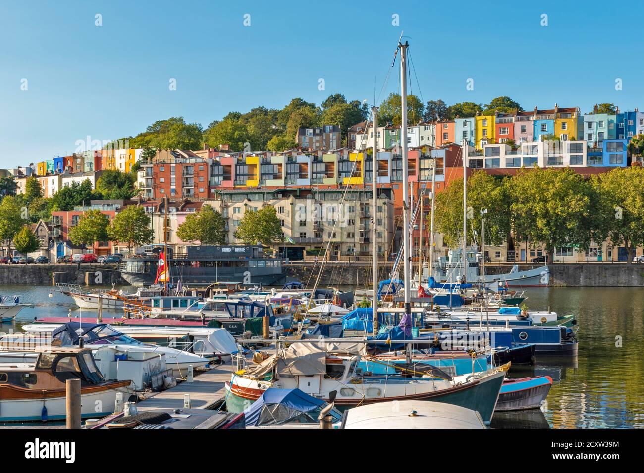 BRISTOL CITY ENGLAND HOTWELLS DOCKS BRISTOL MARINA AND BOATS THE