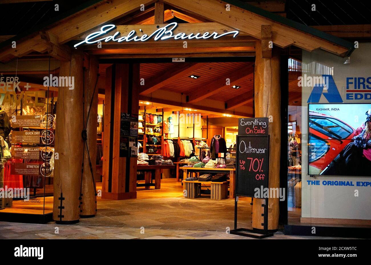 A Eddie Bauer store is seen in Broomfield, Colorado February ...
