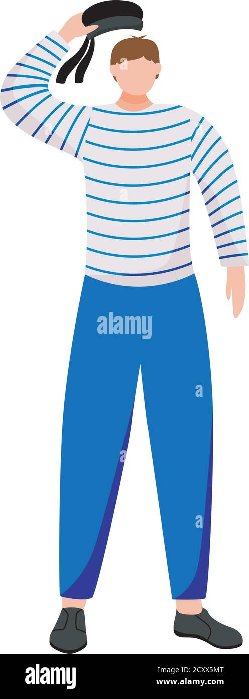Sailor flat vector illustration Stock Vector Image & Art - Alamy