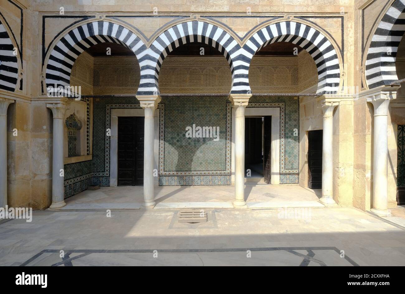 Zaouia Sidi Abid al-Ghariani Mausoleum, Kairouan,Tunisia Stock Photo
