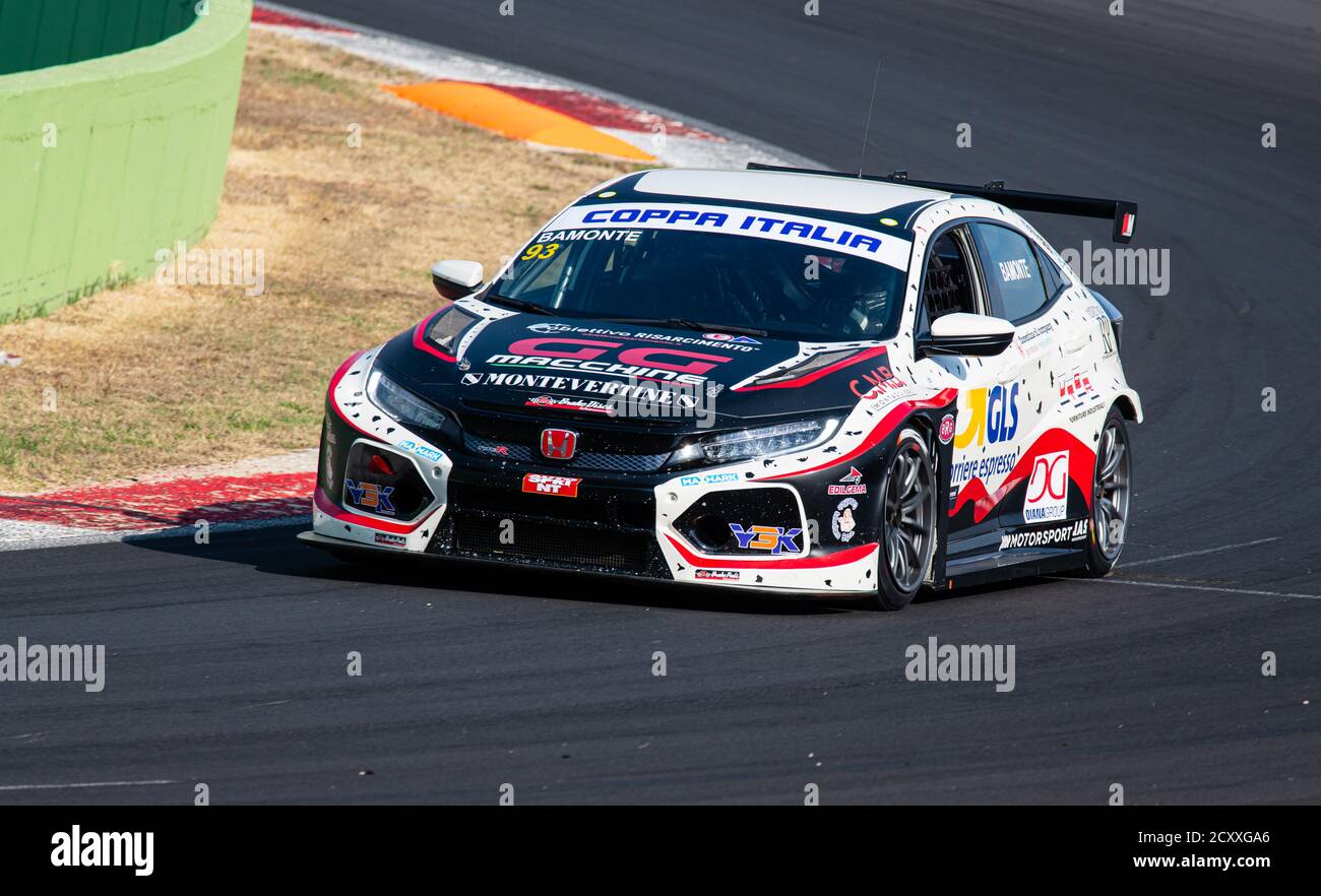 Vallelunga Rome Italy 11 September Tcr Championship Honda Civic In Action At Turn On Circuit Stock Photo Alamy
