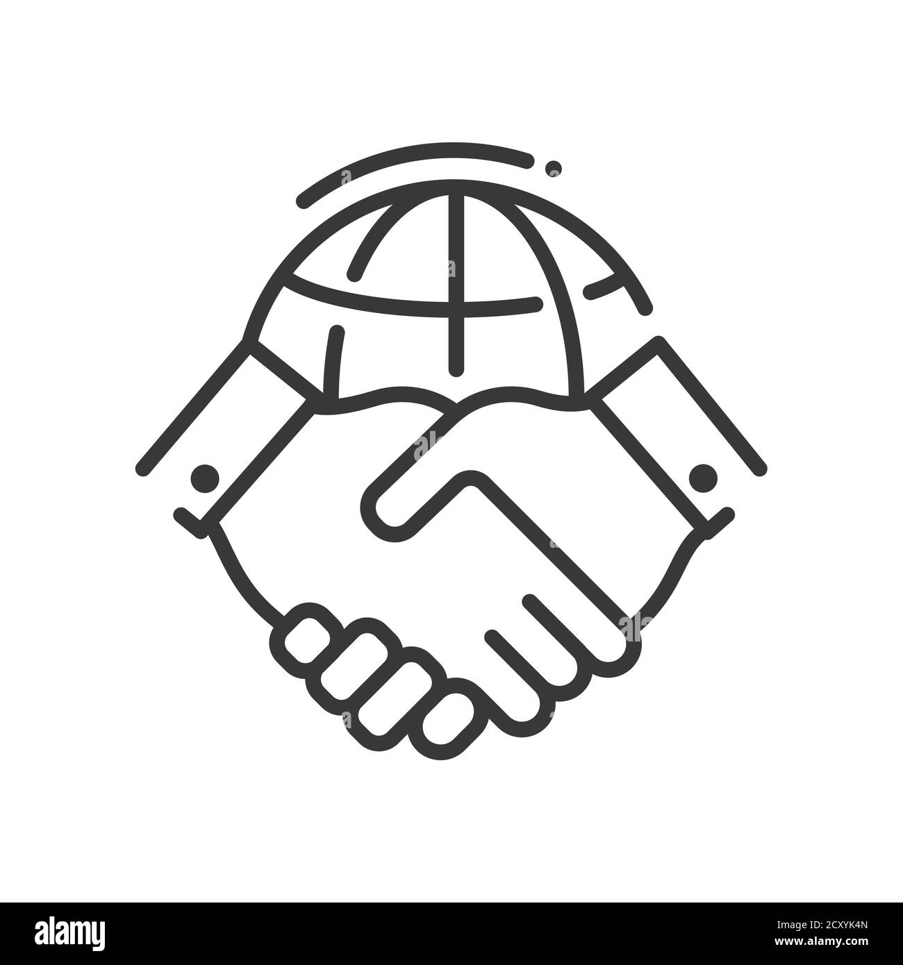 Tolerance concept - line design single isolated icon Stock Vector