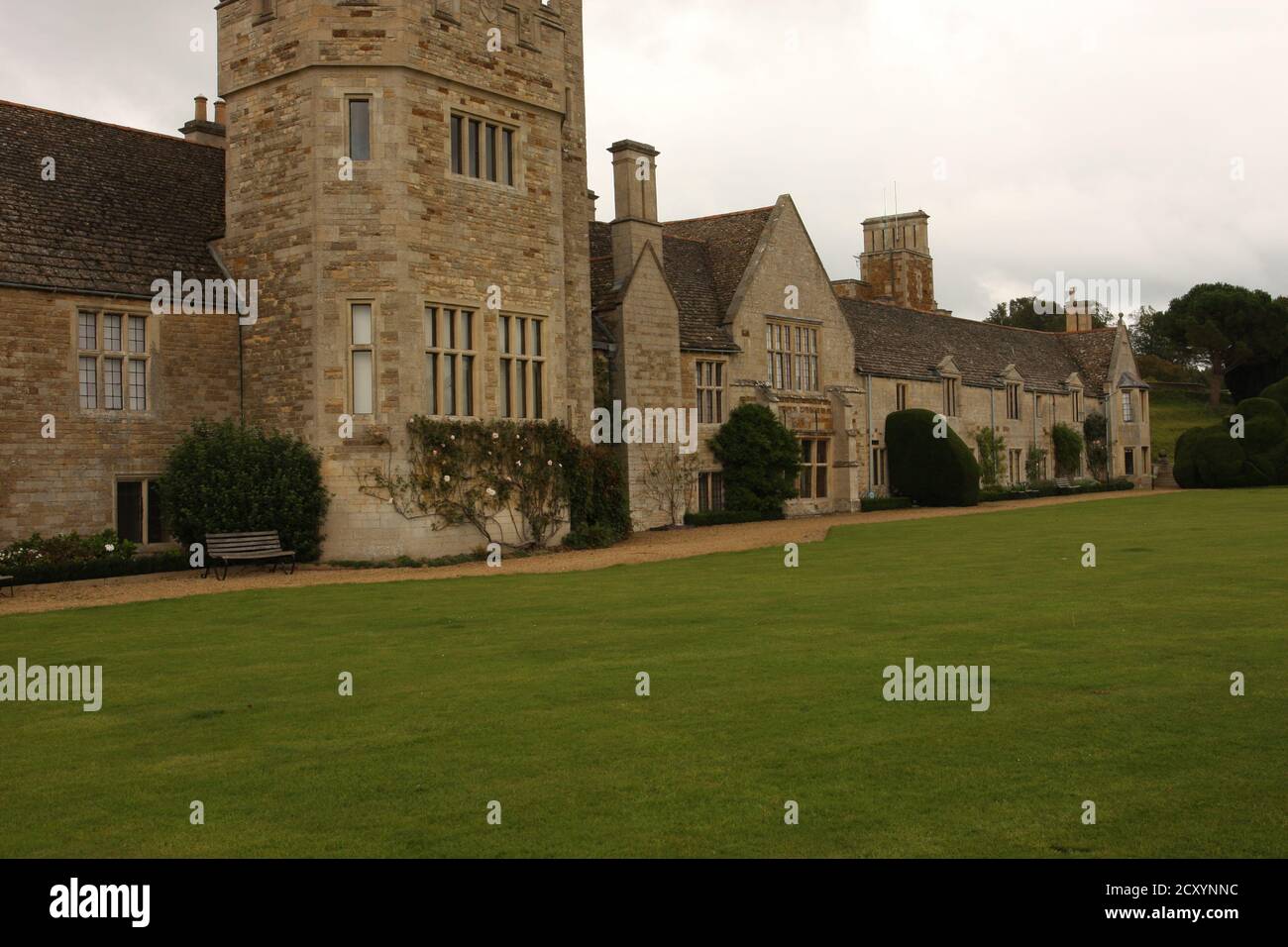 Manor house of Rockingham Castle, England, UK Stock Photo