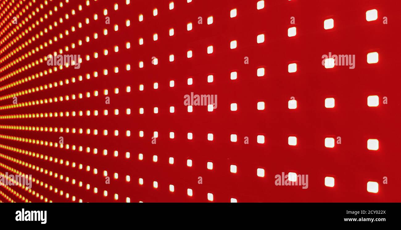 RGB LED screen panel texture. Close-up of a pixel LED screen with bokeh for  wallpaper. Bright red abstract background perfect for any design Stock  Photo - Alamy